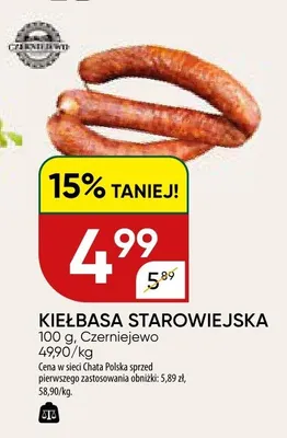 Kiełbasa starowiejska promocja w Chata Polska
