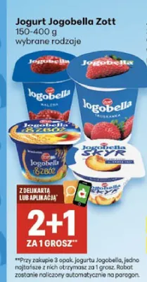 Jogurt Jogobella Zott 8 Zbóż promocja w Delikatesy Centrum