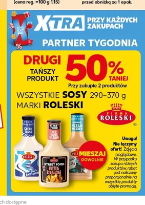 Sosy 290-370 g marki Roleski promocja w Kaufland