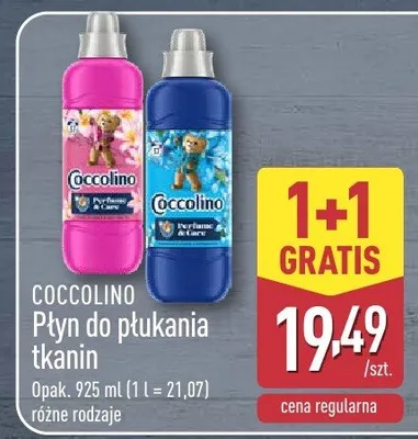 Płyn do płukania tkanin Coccolino promocja w Aldi