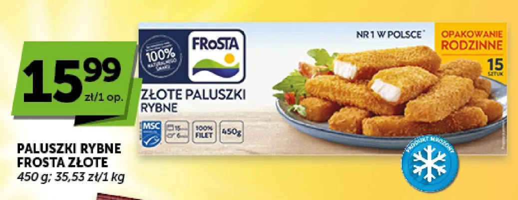Paluszki rybne Frosta Złote promocja w Groszek