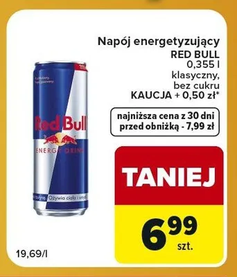 Napój energetyzujący Red Bull klasyczny promocja w Carrefour Express