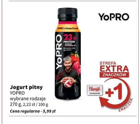 Jogurt pitny YoPRO promocja w Intermarche