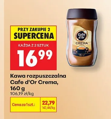 Kawa rozpuszczalna Cafe D'Or Crema promocja w Biedronka