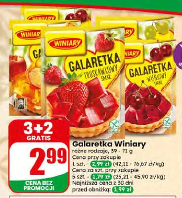 Galaretka truskawkowa Winiary promocja w Dino