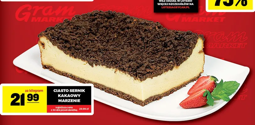 Ciasto sernik kakaowy Marzenie promocja w Gram Market