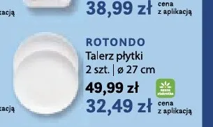 Talerz płytki Rotondo Lubiana 27 cm 2-pak promocja w Stokrotka