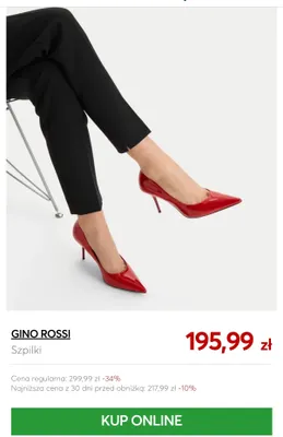 Szpilki Gino Rossi promocja w eobuwie.pl
