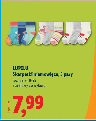 Skarpetki niemowlęce, 3 pary promocja w Lidl