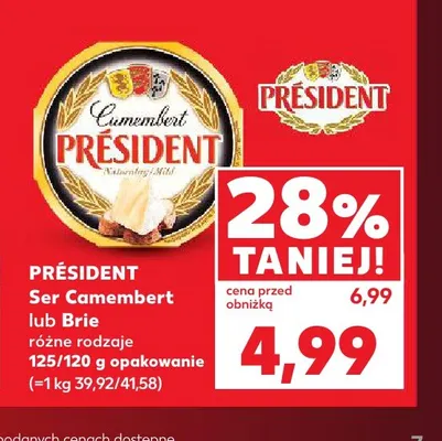 Ser Brie Président promocja w Kaufland