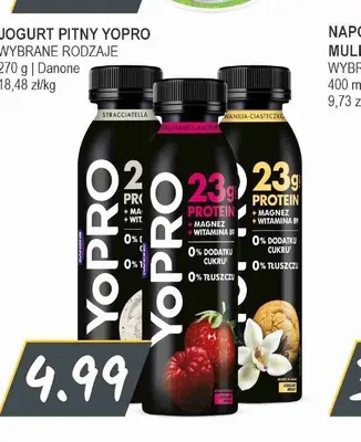 Jogurt pitny YoPro Danone stracciatella promocja w Słoneczko