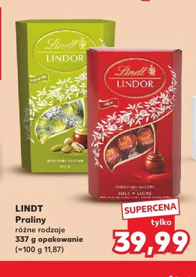 Praliny Lindor Pistachio Lindt promocja w Kaufland