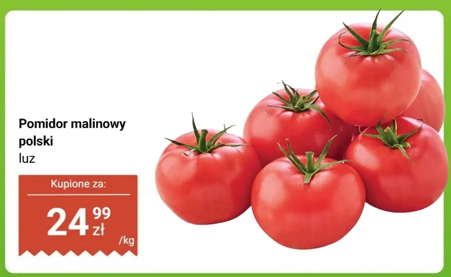 Pomidor malinowy polski luz promocja w Biedronka
