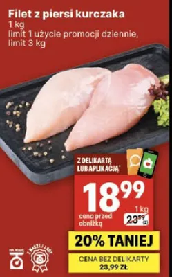 Filet z piersi kurczaka promocja w Delikatesy Centrum