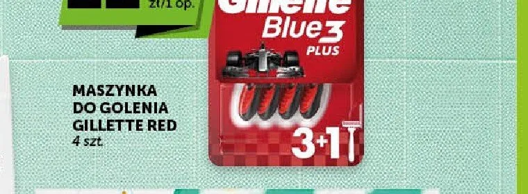 Maszynka do golenia GILLETTE RED 4-pak promocja w Groszek