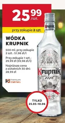 Wódka Krupnik promocja w Stokrotka