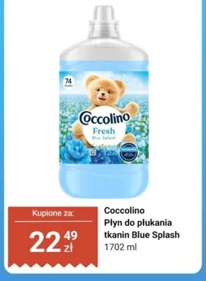 Płyn do płukania tkanin Coccolino Blue Splash promocja w Dino
