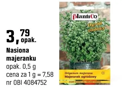 Nasiona majeranku promocja w OBI