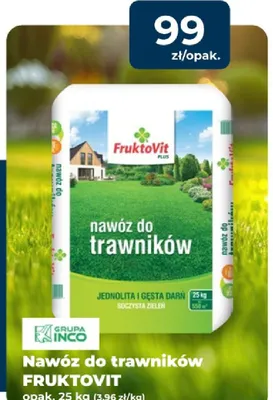 Nawóz do trawników FRUKTOVIT promocja w PSB Mrówka