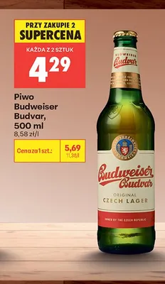 Piwo Budweiser Budvar promocja w Biedronka