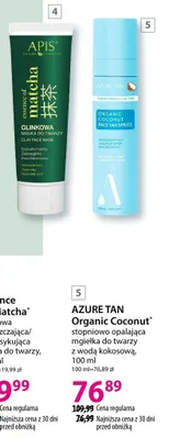 Mgiełka stopniowo opalająca do twarzy z wodą kokosową promocja w Hebe