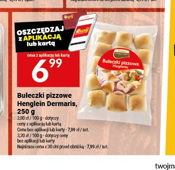 Bułeczki pizzowe Henglein Dermaris promocja w Twój Market