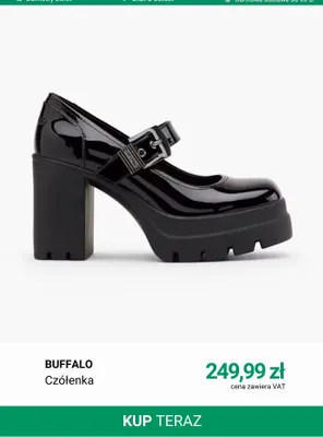 Czółenka Buffalo promocja w Deichmann