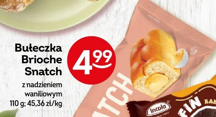Bułeczka Brioche Snatch z nadzieniem waniliowym promocja w Żabka