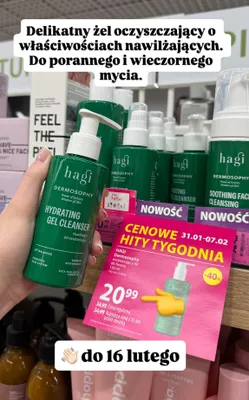 Żel oczyszczający Dermosophy Hydrating Cleanser  promocja w Hebe