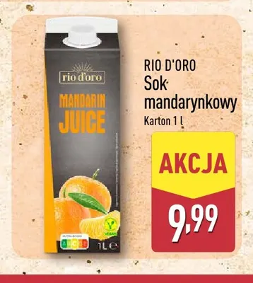 Sok mandarynkowy Rio D'oro promocja w Aldi