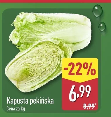 Kapusta pekińska promocja w Aldi