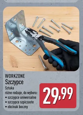 Szczypce uniwersalne Workzone promocja w Aldi
