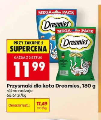 Przysmaki dla kota Dreamies promocja w Biedronka