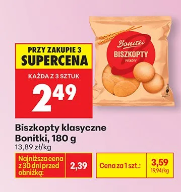 Biszkopty klasyczne promocja w Biedronka