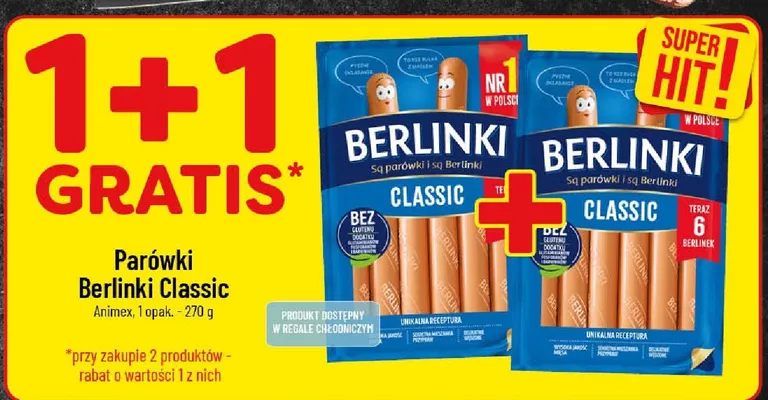 Parówki Classic promocja w POLOmarket