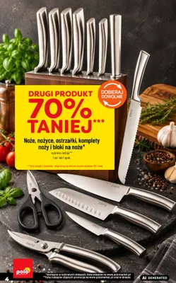 Noże, nożyce, ostrzałki, komplety noży i bloki na noże Zavio promocja w POLOmarket