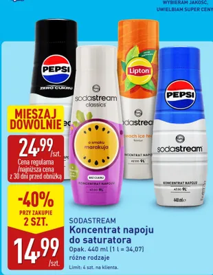 Koncentrat napoju do saturatora peach ice tea promocja w Aldi