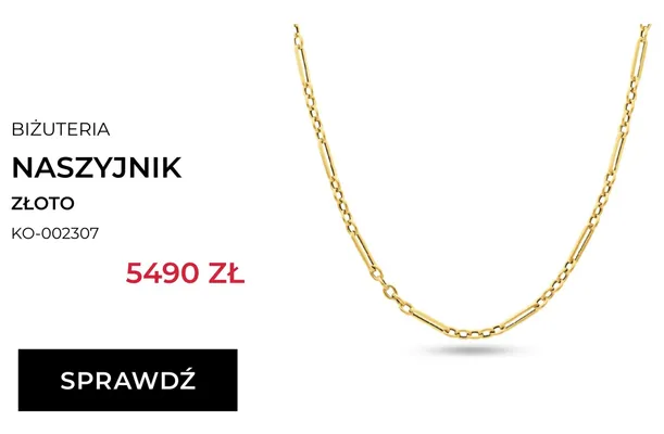 Naszyjnik złoty Briju