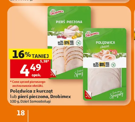 Polędwica z kurczaka Drobimex promocja w Auchan