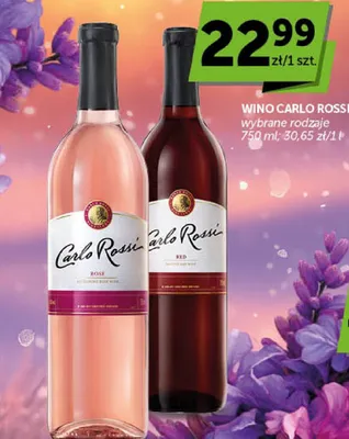 Wino red Carlo Rossi promocja w Euro Sklep