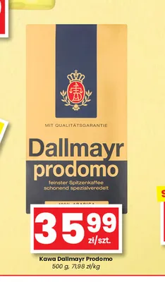 Kawa mielona Dallmayr prodomo promocja w emma MARKET