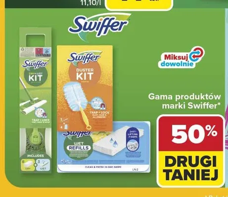 Wkłady mokre do mopa Swiffer promocja w Carrefour Market