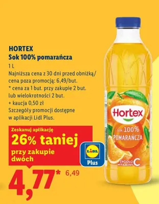 Sok pomarańczowy promocja w Lidl