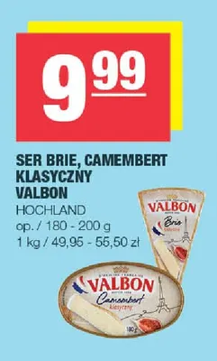Ser camembert klasyczny Valbon promocja w SPAR