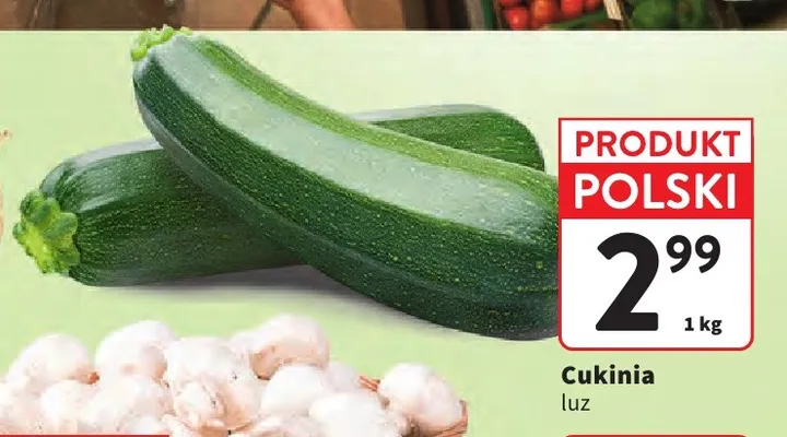Cukinie promocja w Intermarche