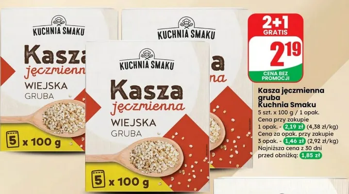 Kasza jęczmienna gruba promocja w Dino