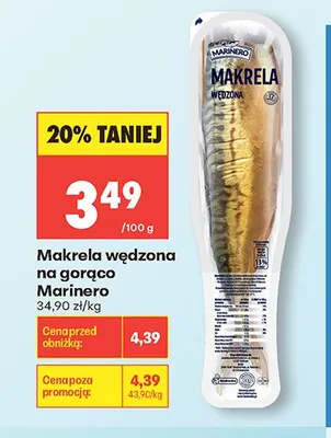 Makrela wędzona na gorąco Marinero promocja w Biedronka