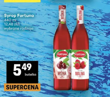 Syrop Fortuna malina promocja w Delikatesy Centrum