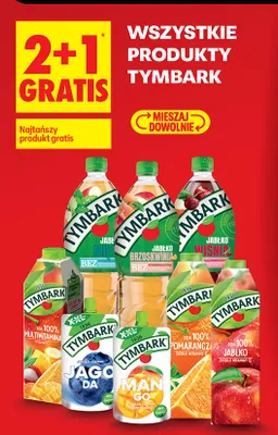 Produkty Tymbark promocja w Biedronka