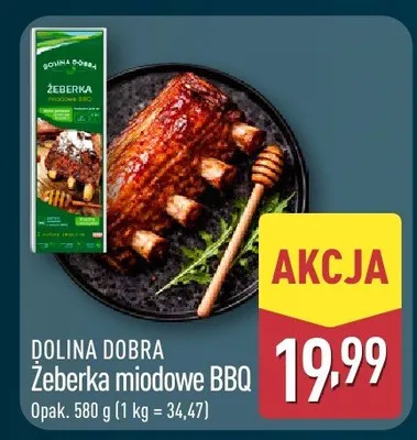 Żeberka miodowe BBQ promocja w Aldi